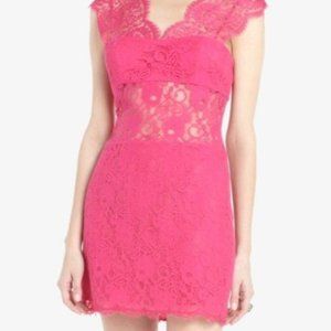 Bcbg MaxAzria Pink Lace Dress, Size 02